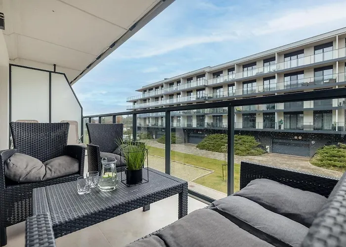 Apartament Velours Oasis - With Pool, Sauna & Gym - At The Baltic Sea Dziwnów